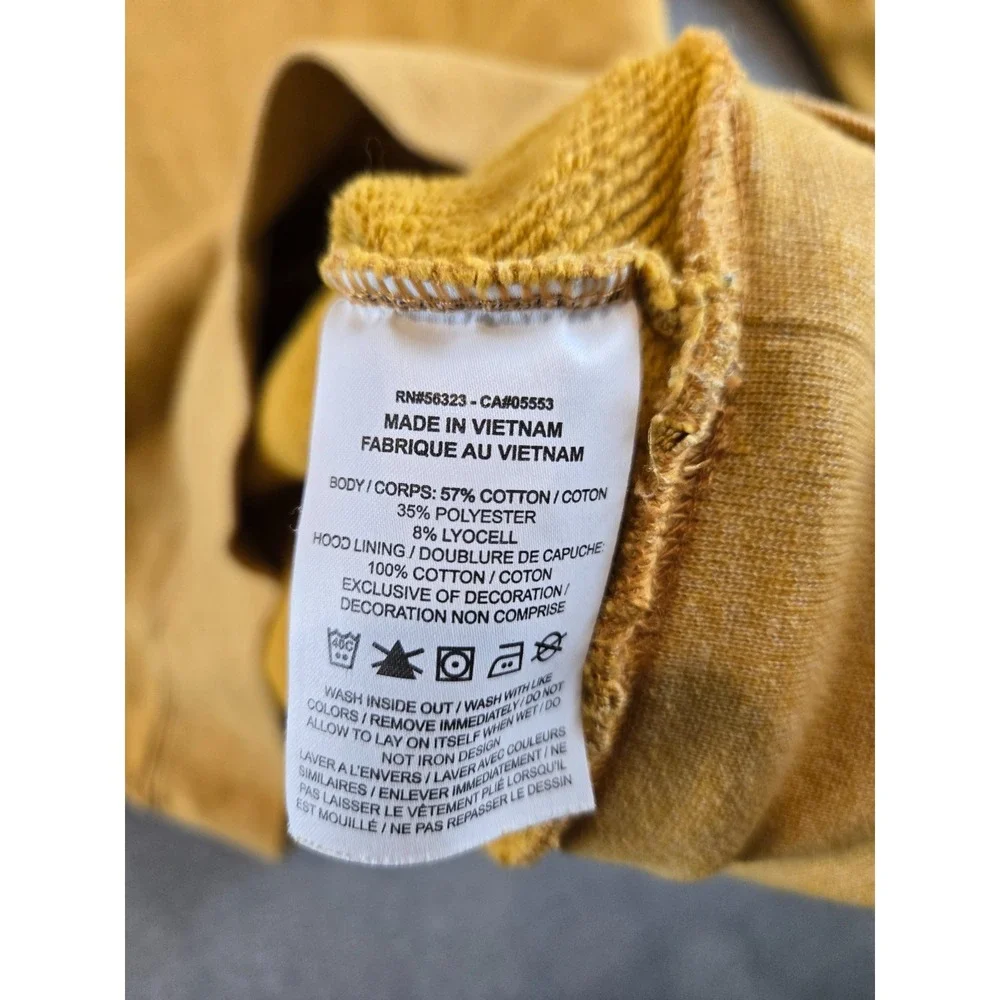 Nike NSW Heritage Hoodie Mens Large Golden Wheat Sweatshirt Terry CV8977-727‎